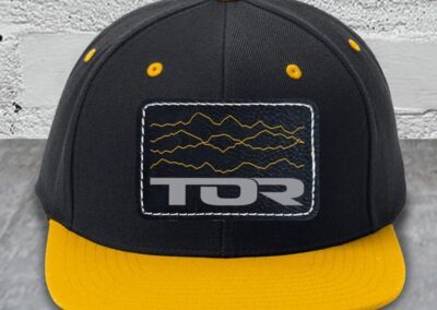 Tor Leather Patch Flat Bill Cap